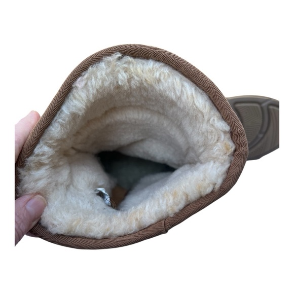 UGG Mid Suede Boot Chestnut Celvin 1118957 Zip Shearling Winter Women’s Size 10 - Picture 11 of 16